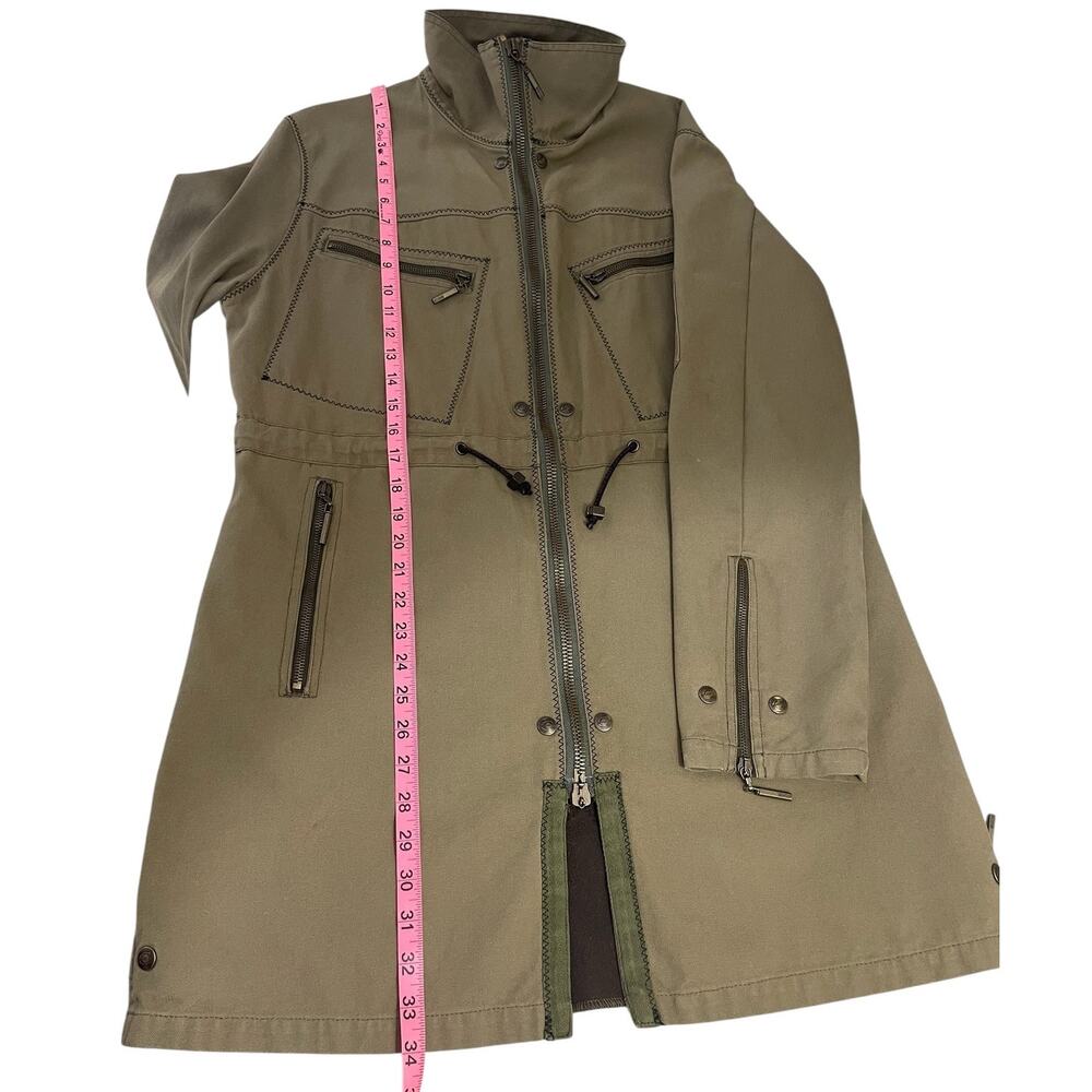 Just Cavalli Military Cargo Jacket Classic Y2K Designer Olive Green Men's Sz 40 - Picture 7 of 16